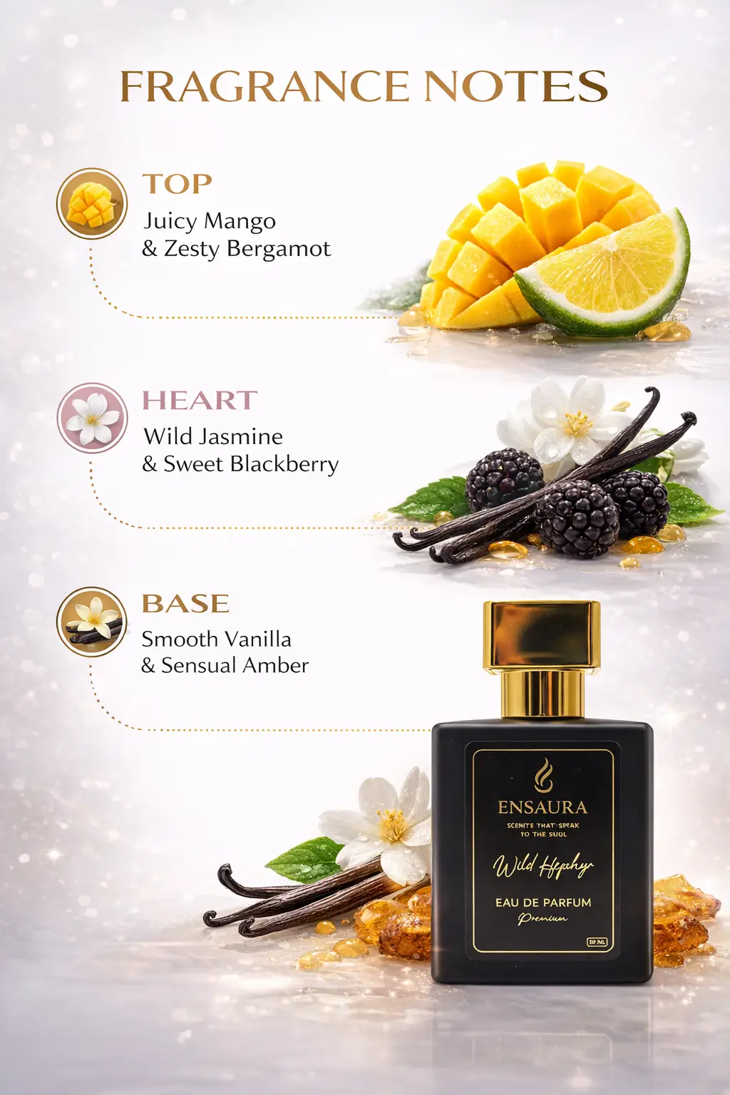 Ensaura Wild Zephyr Eau De Parfum – Long Lasting Perfume - Image 3