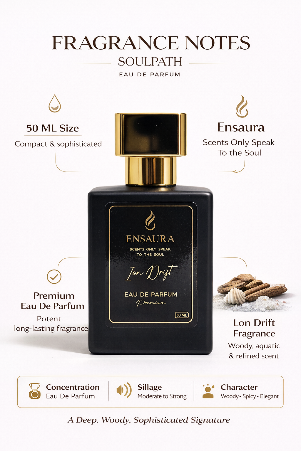 Ensaura Ion Drift Eau De Parfum – Fresh Aquatic Energy Fragrance - Image 2