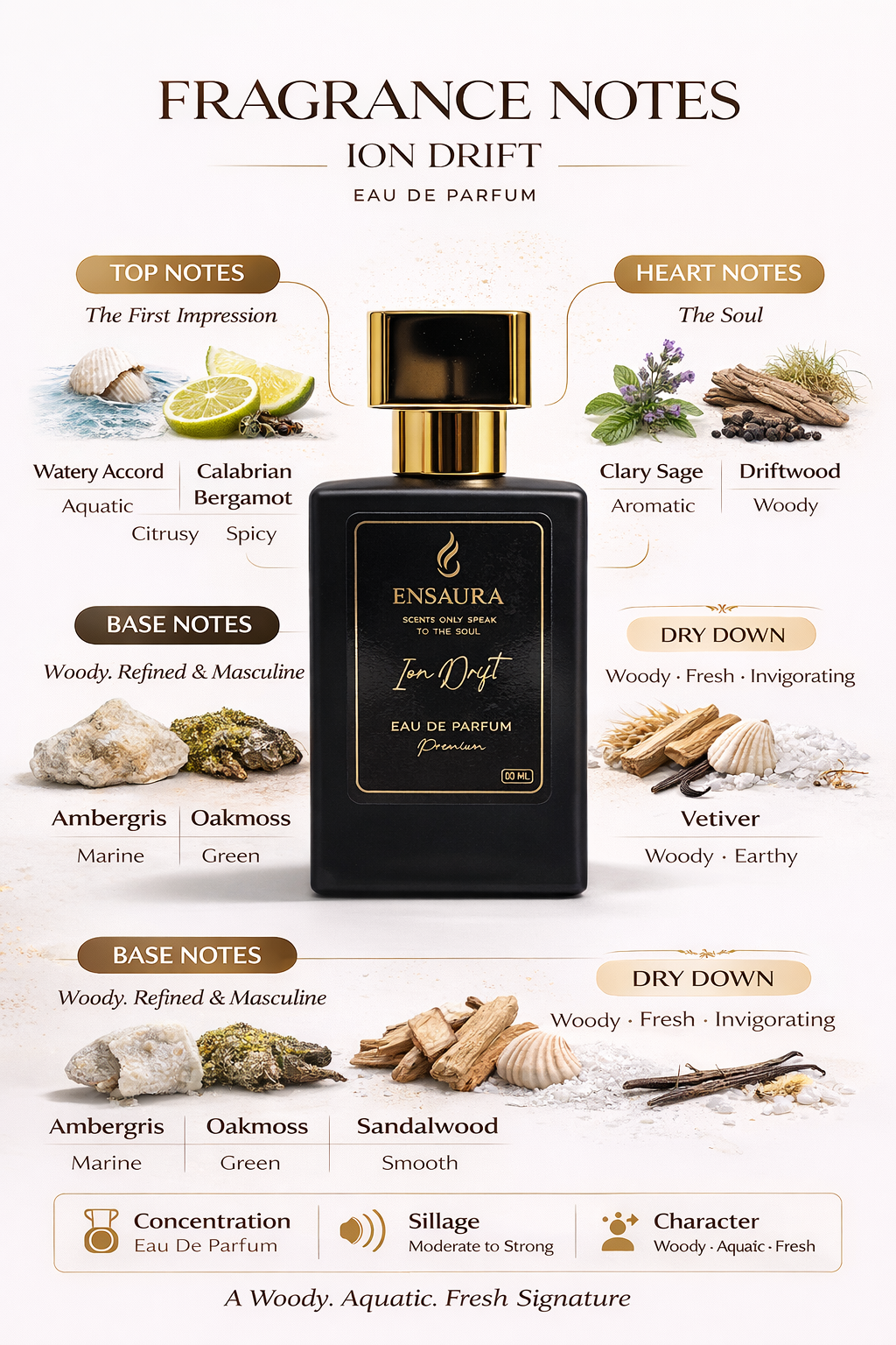 Ensaura Ion Drift Eau De Parfum – Fresh Aquatic Energy Fragrance - Image 3