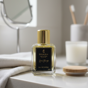 luxury amber woody perfume long lasting fragrance bottle