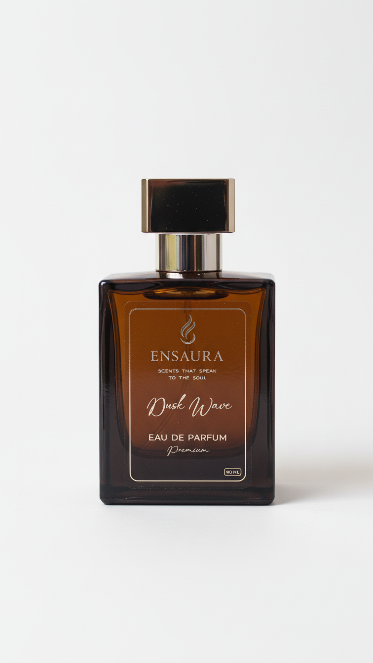 Ensaura Duskwave perfume bottle premium fragrance for men