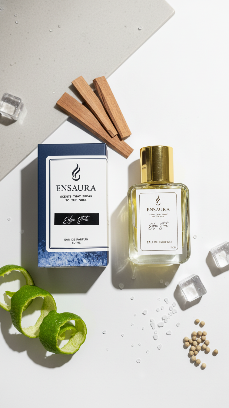 Ensaura Edge State Eau De Parfum – Fresh Woody Modern Fragrance 50ML - Image 6