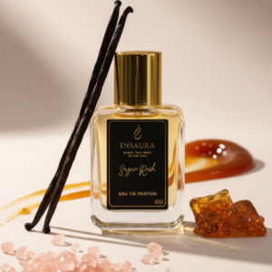 sweet vanilla caramel perfume long lasting gourmand fragrance bottle