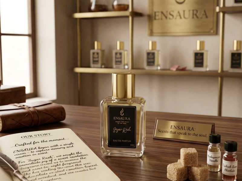 Ensaura perfume brand creating modern luxury fragrances